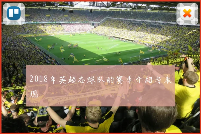 2018年英超各球队的赛季介绍与表现
